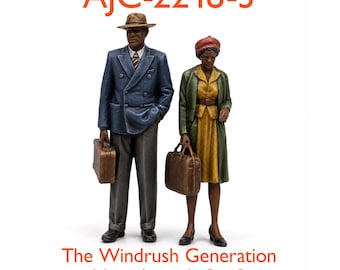 1950s Windrush Figures – New Arrivals Set 3 - High-Detail Resin Model Railway Set O/OO