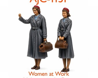 1950s Midwives Standing (2no) – High Detail Resin Model Railway Figures O/OO Scale