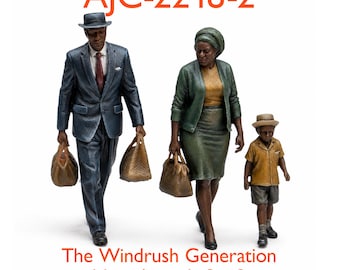 1950s Windrush Figures – New Arrivals Set 2 - High-Detail Resin Model Railway Set O/OO