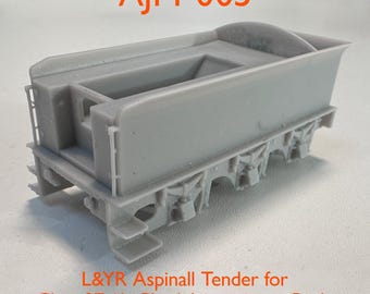 L&YR Aspinall Tender Kit OO Gauge – 3d Printed Resin Model