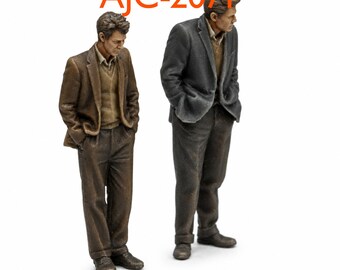 1950s Night Life - Likely Lads Figures – High-Detail Resin Model Railway Set (O/OO)
