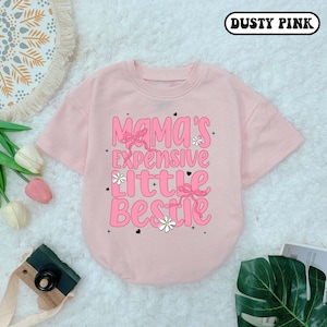 Cute Mama&#39;s Bestie baby Bubble Romper, Mama&#39;s Girl, Mamas Bestie, I love Mommy, New Mom Gift, Baby Girl Outfits, baby shower Gift