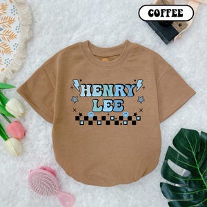 Custom Name Boy Bubble Romper, Summer baby clothes, Baby Boy with Name Outfit, Baby Shower Gift, Cute Baby Girl Clothes, Infant Outfits