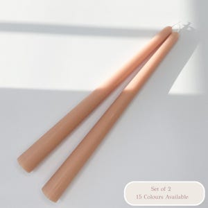 Pastel Yellow Dinner Taper Candles 10 Inch Elegant Table Decor for Weddings, Events, or Home – Minimalist Neutral Candle Set