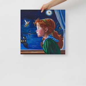 Wendy in Neverland - Fine Art Print featuring Peter Pan