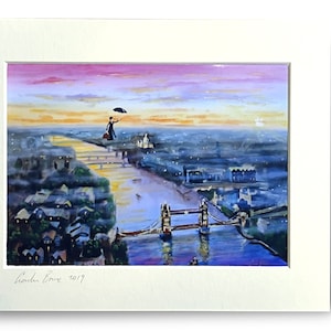 Mary Poppins print, tot op de hoogste hoogte Gordon Bruce kunst