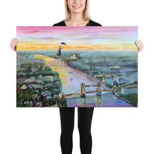 Mary Poppins poster, Mary Poppins nursery decor print, best selling item from 2020