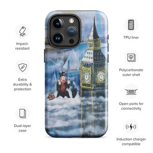 Mary Poppins in the clouds Tough Case for iPhone 15