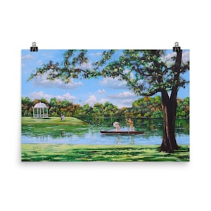 Mary Poppins poster, a print of Mary and Bert Gordon Bruce art