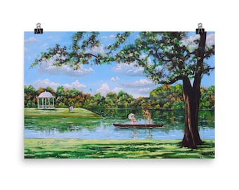 Mary Poppins poster, a print of Mary and Bert Gordon Bruce art