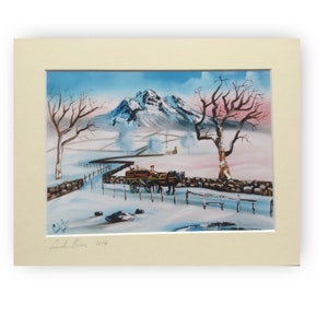 Impresión de arte popular, Rag y hueso hombre pintura de invierno de 2014