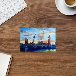 Mary Poppins London Thames Standaard Ansichtkaart