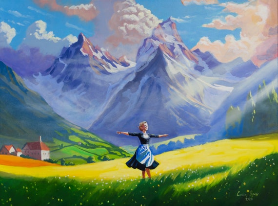 The Sound of Music Oil Painting on Canvas - Etsy