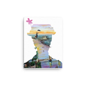 Mary Poppins silhouette Toile
