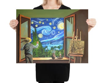 Van Gogh Starry Night print Poster