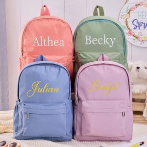 Embroidery Kids Backpack, Custom Kindergarten Toddler Backpack, Personalized Kids School Bag, Monogram Backpacks for Girls/Boys, Kids Gifts