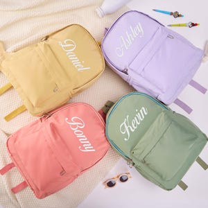 Personalized Children&#39;s Backpack With Name, Custom Kids Backpack, Embroidered School Backpack, Kids Book Bag, Children Back To School Gifts