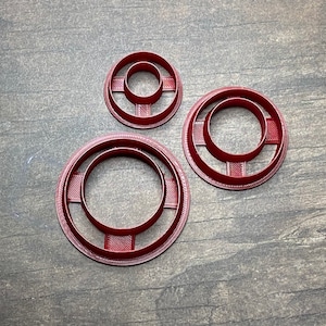 Donut Cutter, Offset Circle, Customer Request, Geometric Shape, Clay Cutter, Cookie Cutter, Fondant Cutter, 3D PLA Printed