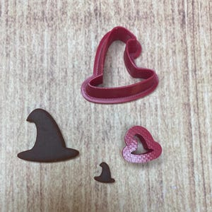 Witch Hat Cutter, Geometric Shape, Clay Cutter, Cookie Cutter, Fondant Cutter, 3D PLA Printed