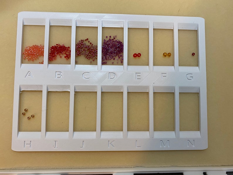 Bead Organizer Great for Peyote Brick Loom Stitch Miyuki Etsy