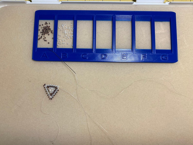 Bead Organizer Great for Peyote Brick Loom Stitch Miyuki Etsy