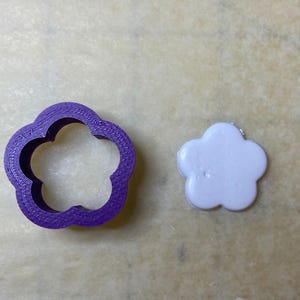 Flower 1 Cutter, Geometric Shape, Clay Cutter, Cookie Cutter, Fondant Cutter, 3D PLA Printed