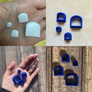 Short Tombstone Cutter Stud Set, Geometric Shape, Clay Cutter, Cookie Cutter, Fondant Cutter, 3D PLA Printed