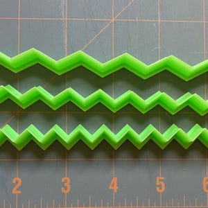 Chevron Edge Cutter, Geometric Shape, Minimalist Shape, Cookie Cutter, Fondant Cutter, 3D PLA Printed image 1