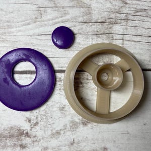 Circle Donut Cutter, Clay Cutter, Geometric Shape, Minimalist Shape, Cookie Cutter, Fondant Cutter, 3D PLA Printed