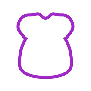 Baby Dress Onesie Cookie Cutter, PLA Printed, Many Sizes. Custom Requests Welcome