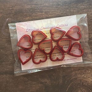 FAST Shipping, 3/4" Heart Cutter, Valentine’s Day, Bulk Order, Gift for Kids, Geometric Shape, Clay Cutter, 3D PLA Printed