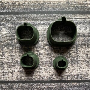 Pumpkin Cutter Stud Set, Tiny Pumpkin, Clay Cutter, Cookie Cutter, Fondant Cutter, 3D PLA Printed, Optional Poppers