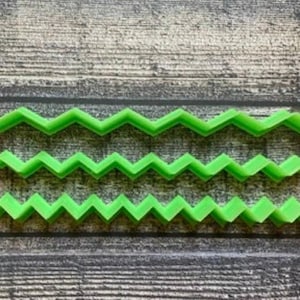 Chevron Edge Cutter, Geometric Shape, Minimalist Shape, Cookie Cutter, Fondant Cutter, 3D PLA Printed image 3