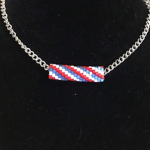 Peyote Tube Pattern - three color stripe