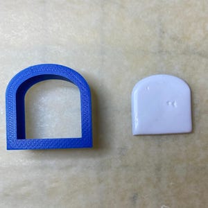 Short Tombstone Cutter, Geometric Shape, Clay Cutter, Cookie Cutter, Fondant Cutter, 3D PLA Printed