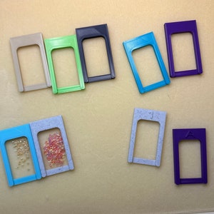 Open Bead Tray with Ledge, Individual Bead Cups, Bead Pods, Great for Peyote Brick Loom Stitch, Miyuki Beads, 3D Printed