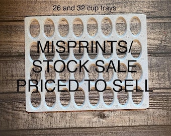 MISPRINTS, Stock Sale, Bead Organizer, Oval Bead Tray, Small Projects, Great for Peyote Brick Loom Stitch, Miyuki Beads, Bead Tray