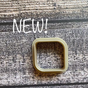 Curved Square Cutter, Geometric Shape, Clay Cutter, Cookie Cutter, Fondant Cutter, 3D PLA Printed