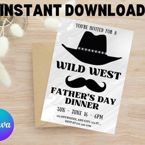 Happy Fathers Day Invite Barbecue Invite Fathers Day Bbq Brunch Editable Invitation template Instant Download