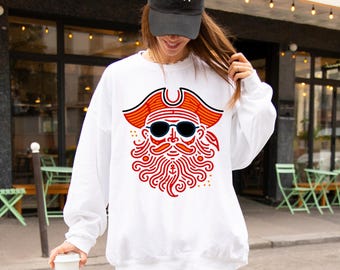 Vintage Tampa Bay Football Sweatshirt, Retro Buccaneer Crewneck, Street Art Game Day Fan Gift
