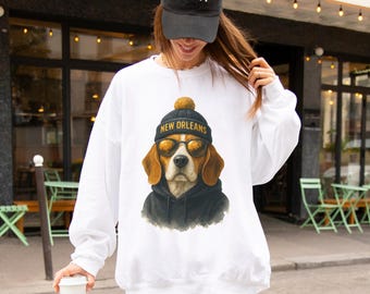 Felpa vintage da football dei New Orleans, girocollo retrò dei Saints, regalo per i tifosi per il giorno della partita