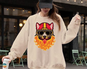 Bluza z kapturem Kansas City Football, klasyczny okrągły dekolt KC, prezent dla kibica z okazji Dnia Meczu w stylu retro Chief