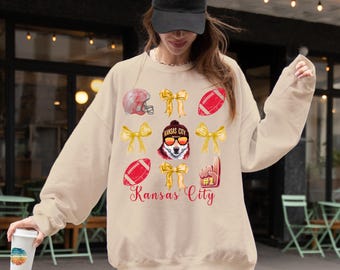 Sudadera con lazo de los Kansas City Football, estilo vintage Chief, regalo para fans del partido