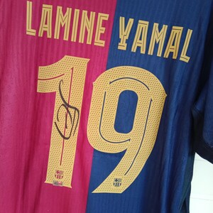 Lamine Yamal Hand-signed 2024/25 FC Barcelona Home Jersey With COA - Etsy