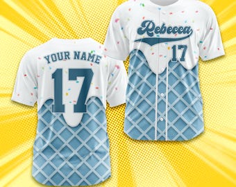 Custom Baseball Jersey with Team Name Number Personalized Jersey Printed Shirt for Men Women Youth Preschool Gifts for Baseball Fans Cheer