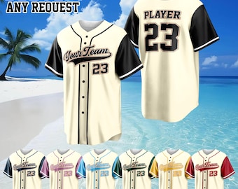 Custom Baseball Jersey: Personalized Embroidered Name & Number