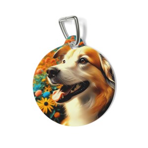 Placa de identificación vibrante para perros, identificación personalizada, placa con nombre, accesorios bonitos, regalo para amantes de las mascotas.