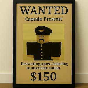 Roblox Dead Rails Poster Printable, Roblox Wall Art, Art For Children