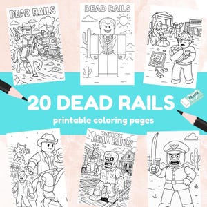 Roblox Dead Rails Ausmalbuch zum Ausdrucken