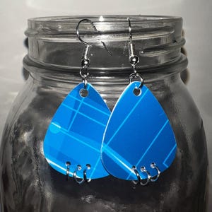 Handmade Guitar Pick Earrings – Unique Music Lover Gift – Lightweight & Fun Statement Jewelry